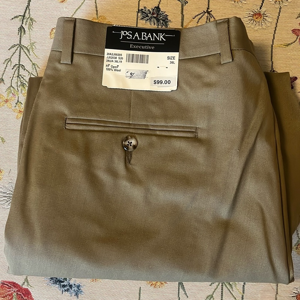 Jos a bank executive dress pants NWT 36L